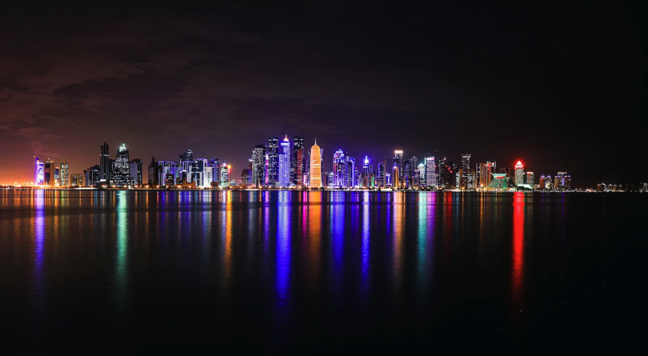 qatar skyline using my esim