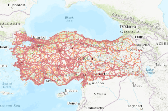 Turkey mobile coverage map